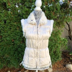 White Rabbit Fur reversible vest
